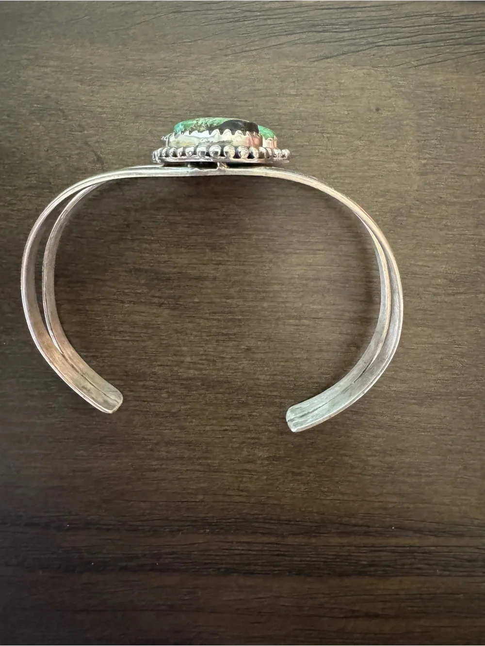 3-Stone Sonoran Gold Turquoise Cuff Bracelet
